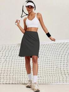 Women's 20" Knee Length Skorts Skirts Athletic Tennis Golf Running Skirts For Women Long Skorts Skirts For Women With Pockets Tennis Skirt Skort - Xám - Xem 1