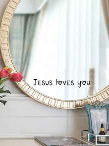 Mirror Decals Bathroom Decoration Custom Stickers, Custom Text, Mirror Decals Bathroom Decoration, Slogan Wall Stickers, Bedroom Decoration Stickers, Beauty Salon Decoration, Hair Salon Stickers, Motivational Quotes Mirror Decals Wedding Seating Chart Decals Party Entrance Decoration, Boyfriend Romantic Love Gift, Father/Mother Gift,Home & Living,Haunt Your Home,Personalized Labels - Multicolor - View 8