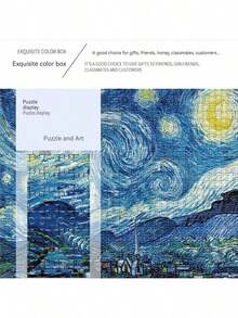2025 New 1pc Summer Casual Stress Relief Oil Painting Puzzle, High Difficulty 1000 Pieces Oil Painting Landscape Puzzle, Creative Puzzle, Party Prop, Birthday Gift, Christmas Gift, Perfect Gift