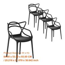 Gardeon 4PC Outdoor Stackable Dining Chairs - Portable Patio Furniture Set For Garden & Backyard Use, Durable PP Construction