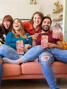 1/10/20/50个爆米花纸袋，爆米花机用爆米花袋，家庭聚会/晚餐用爆米花袋 - 家庭聚会或晚餐的必备用品 - 适用于万圣节/圣诞节爆米花和其他食物的包装袋