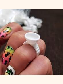 Lash Glue Holder, Blooming Flower Eyelash Extension Adhesive Tray For Makeup Use - Multicolor - View 8