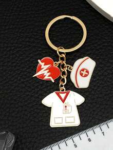 Nurse Keychain Bag Charm Car Pendant Nursing Gift Car Accessories School Cute Goth Y2k - Multicolor - View 9