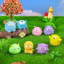 Halloween Mini Decor, Cartoon 3D DIY Accessories, Cute Bug-Eyed Monster Figurines, DIY Decoration Blind Bag Accessories, Car/Desk Decor, DIY Hair Clips, Dollhouse Decor, Holiday/Birthday/Christmas/Valentine's Day/New Year Gifts - Multicolor - View 1