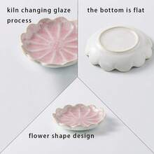 Jewelry Dish, Flower Shape Ring Dish, Pink Earring Tray, Cute Jewelry Holder, Bowl, Flower Pink - 粉紅色花 - 查看 6