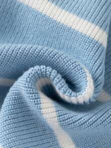 Young Boy Knitted Polo Shirt, Striped Sweater, Autumn/Winter New Arrival