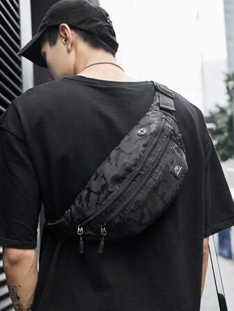 Sac banane/Sac de taille/Organiseur avec ceinture réglable, poches multiples pour hommes et femmes, poche à outils utilitaire polyvalente pour la taille pour hommes, sac de ceinture bandoulière imperméable pour le fitness, la course à pied et les voyages