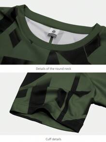 Men's Quick-Dry T-Shirt, Running Fitness Cool Top, Summer New Sports T-Shirt ,Short Sleeved Cycling Jacket