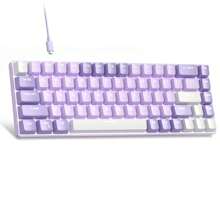MageGee Box 65% 机械键盘，有线游戏键盘，带蓝/红轴，Type-C，68 键，LED 背光，迷你紧凑型键盘，适用于笔记本电脑、Windows PC 和游戏 - 彩色 - 查看 21