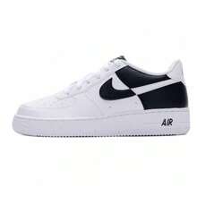Nike 大童新款经典 Air Force 1 百搭耐穿透气低帮休闲运动鞋 - 白色 - 查看 2