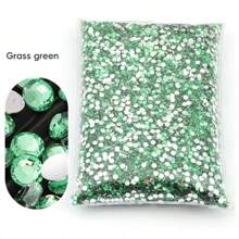 Non Hot Fix Rhinestones 2mm-6mm Silver Bottom Round Resin Flatback Crystal Rhinestone DIY Nail Art Jewelry Garment Decorations