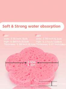 إسفنجة مضغوطة بشكل زهرة، إسفنجة تنظيف وجه لطيفة مصنوعة من ألياف لب الخشب، للتنظيف الوجهي والتدليك وتقشير المسام وأقنعة الوجه وإزالة المكياج والمكياج والرخيصة وديكور الغرفة والمكياج والسفر والنوم والإكسسوارات والمكياج والمبلل والمكياج والكبسولة والإسفنجة