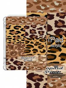 Classic Leopard Print IPad Case, Tri-Fold With Pencil Holder, Auto Sleep & Lightweight, Affordable Gift, Fit For IPad Mini 4/5 (7.9") / PRO/Air 3 (10.5") - Brown - View 2