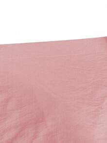 轻盈 Polo 领休闲开衫，百搭纯色优雅上衣，适合海滩、日常、通勤、工作、购物等场合，面料柔软，搭配松紧腰宽松长裤，两件套，春夏秋三季皆宜。 - 粉色 - 查看 8