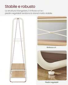 Clothes Drying Racks - Bijela - Prikaz 2