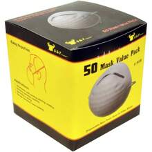 Respirator NonToxic Dust Mask, 50 Pc