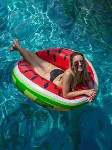 1/2 piezas Flotadores inflables de sandia para adultos - Accesorios de deportes acuáticos de verano y fiestas en la piscina, de material de PVC