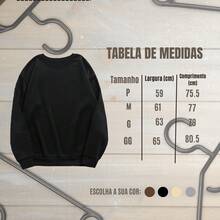 Moletom Estampado Cristão Blusa De Frio Casaco Moda Inverno Outono - Bege - Visão 5