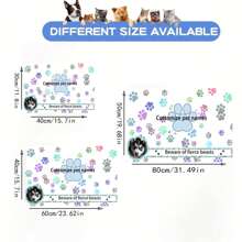 1 pièce Tapis d'alimentation pour animaux de compagnie personnalisé - Impression de photo et de nom, doux, anti-dérapant en boue de diatomées, absorbant l'eau, séchage rapide, imperméable et facile à nettoyer - Cadeau exclusif pour les amateurs de chiens et de chats, fournitures pour animaux de compagnie