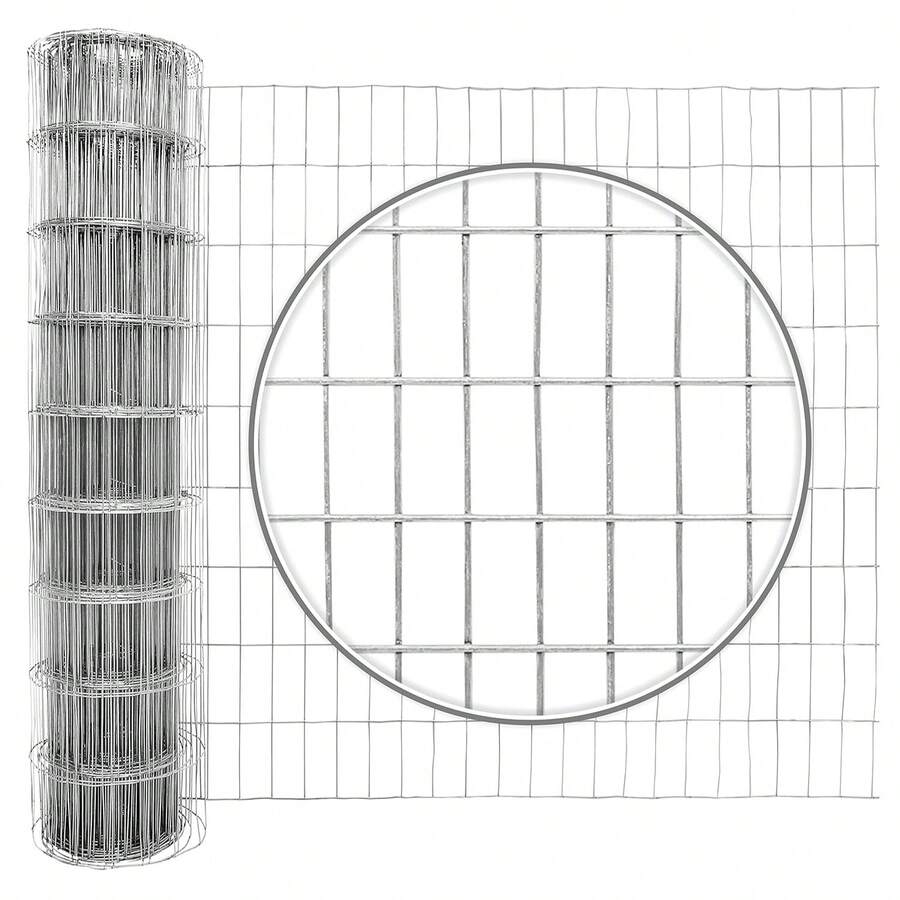 Black PVC Coated Welded Wire Fence 36 Inch X 50 Ft, Garden Border Fencing Roll Vinyl Coating Metal Wire Mesh Roll For Dog Border Garden Yard Vegetable Plant Protection Poultry Netting - Bạc - Xem 1