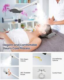 Vaporizador facial de ozono Kingsteam para hidratación y limpieza facial - Blanco - Tipo de Enchufe B USA (110-127V) - Ver 4