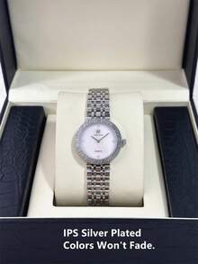 PABLO RAEZ 1pc Lady Watch Pink Jewelry Accessories Women Wristwatch Vintage Charming Original Brand New Fashion AAA Stainless Steel Bracelets Chain Luxury Silver Color Non Tarnish Party Girls Casual CD Dress Watch Metal Steel Heavy Strap 50M Water Resistant Simple Casual Clock Female Elegant Rhinestone Quartz Watch - one-size - View 5