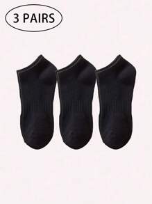 1/3/5/10双装 女士吸湿排汗短袜，踝袜，白色袜子，黑色袜子，普通女士袜子，柔软女士袜子