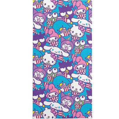 SANRIO Northwest  Microfiber Beach Towel, 30" X 60", Popcorn Party