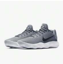 Nike Men's Hyperdunk 2017 React Low EP Low-Top Basketball Shoes - Grey - View 5