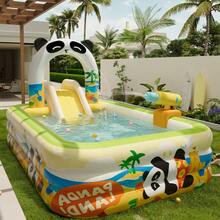 1 件套充气游泳池，超大可折叠便携式加厚 PVC 泳池，超大夏季泳池，适合炎热天气户外使用，沙滩必需品，沙滩配件，泳池浮板