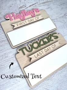 Cartel del primer día de clases, cartel de vuelta al colegio, cartel del primer y último día de clases, accesorio para fotos de vuelta al colegio, pizarra personalizada del primer día de clases, multifuncional, ornamental, reutilizable, exquisita, elegante, de alta calidad, colorida, moderna, personalizada, única, regalo ideal para él, regalo ideal para ella, novio, papá, novia, mamá, familia, amigos, salón de té, hogar, jardín, oficina, para aniversarios, para el Día de San Valentín, para el Día de la Madre, para cumpleaños, para el Día del Padre, para graduaciones, para bodas, para inauguraciones de casa - muchos - Ver 8