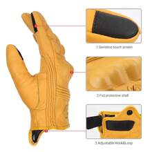 1Pc Winter Warmth Motorcycle Gloves Full Finger Touch Screen Motocross Riding Gloves Motorbike Men's And Women's Gloves Motorcycle Accessories Rider Gift - A - View 4