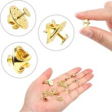 6/12 对蝴蝶手拿包领带夹背面替换别针，带 8 毫米长 4 毫米宽空白别针，适用于工艺品制作 - 彩色 - 查看 8