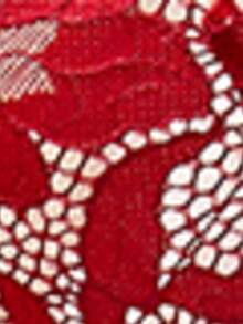 情趣内衣浪漫红：精致蕾丝花型情趣内衣套装，性感优雅红色蕾丝性感文胸配丁字裤，针织性感蕾丝花型情趣内衣套装两件套 - 酒紅色 - 查看 7