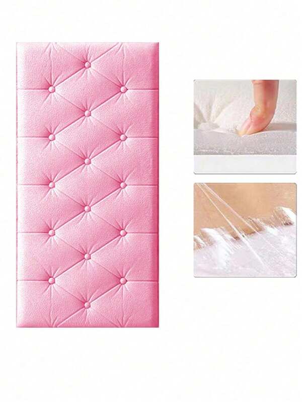 3 pezzi di adesivi da parete con cuscino morbido, adesivi da parete 3D stereo per testata del letto, sfondo TV per camera da letto, soggiorno, cameretta, carta da parati spessa