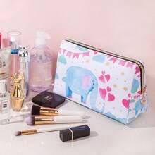 Cosmetic Travel Packing Organizer - Amor elefante azul - Ver 11