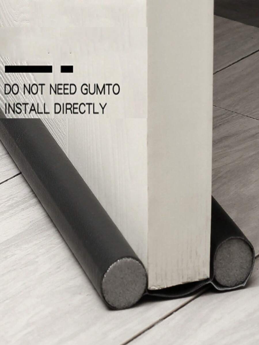 1/2件皮革门底密封条防风保暖防虫防尘门底密封条房间装饰墙面装饰墙贴贴纸 - 彩色 - 查看 1