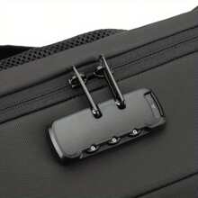 Men's Handbag, Business Minimalist Computer Backpack, Travel Daily Backpack Advanced Feeling With Lock Black, Blue, Gray - Multicolor - View 8