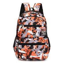 Nova Mochila Casual Unissex, Multi-Bolso, Grande Capacidade, Mochila Escolar