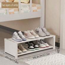 宿舍鞋架简易床底收纳架防尘多层家用/办公室窄鞋柜