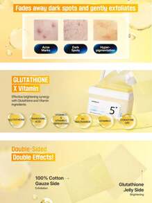 numbuzin 5% Niacinamide Concentrated Cotton Pads, Gel-Like Cotton Texture, Infused With Essence, Brightens Complexion, Hydrates And Repairs, Reduces Dullness, Korean Cosmetics, 70 Pads/6.08 Fl Oz. - 70 Pads/6.08 Fl.oz - View 5