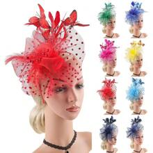 Butterfly Derby Hat - Classic Cocktail Tea Party Headband Hats With Hair Clip, 1920s Fascinators For Women Vintage Bridal Wedding Headpiece, Hair Band, Hair Hoop, Autumn