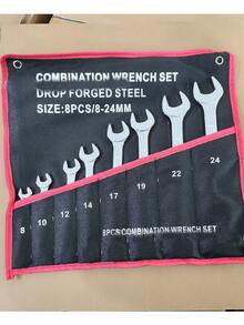 2件套花键槽型可逆扳手套装,汽车维修五金工具,男士工具 - 8-24mm精品亮光-兩用扳手套裝 - 查看 19