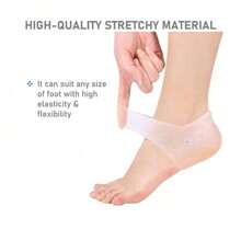 2/4/6pcs Gel Heel Protectors, Prevent Blisters Heel Sleeves, Silicone Heel Caps And Ankle Protectors, Relieve Heel Pain And Cracked Heels, For Men And Women