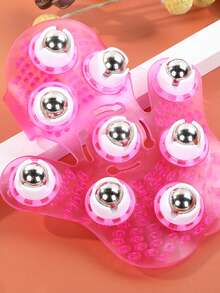 360° 旋转硅胶身体按摩器，带九个钢球 - 全身、腹部、腿部和背部肌肉工具，耐用且符合人体工程学的设计，可增强灵活性和循环、学校、返校、旅行、旅行必需品、家庭必需品、水疗、按摩工具、按摩、按摩器、水疗 - 彩色 - 查看 2