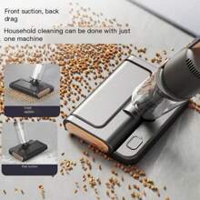 Akane 超轻有线吸尘器，线长 4-5 米，包含清洁刷卷、集尘器、缝隙和室内装饰工具、可拆卸手持式吸尘器、适用于硬地板的多功能真空拖把、边缘清洁、自清洁和热风干燥 - 查看 5