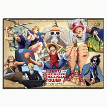 ONE PIECE 1/3/6张日本动漫海报，适合墙面装饰、生日装饰、宿舍、卧室、客厅装饰（不含画框）
