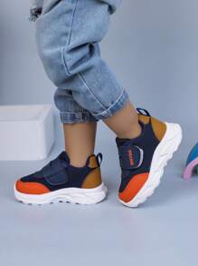 1双幼儿/小童宽版简约休闲运动鞋 - 藍色 - 查看 7