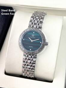 PABLO RAEZ 1pc Lady Watch Pink Jewelry Accessories Women Wristwatch Vintage Charming Original Brand New Fashion AAA Stainless Steel Bracelets Chain Luxury Silver Color Non Tarnish Party Girls Casual CD Dress Watch Metal Steel Heavy Strap 50M Water Resistant Simple Casual Clock Female Elegant Rhinestone Quartz Watch - one-size - View 16