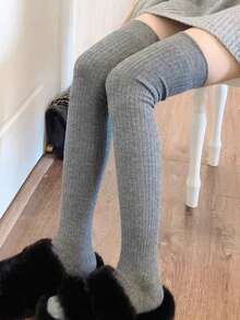 过膝长筒袜 女式过膝长筒袜 靴筒袜 高筒袜 日常穿着、角色扮演、舒适 - 彩色 - 查看 6